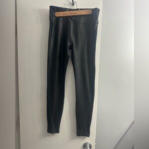 Black Faux Leather Leggings